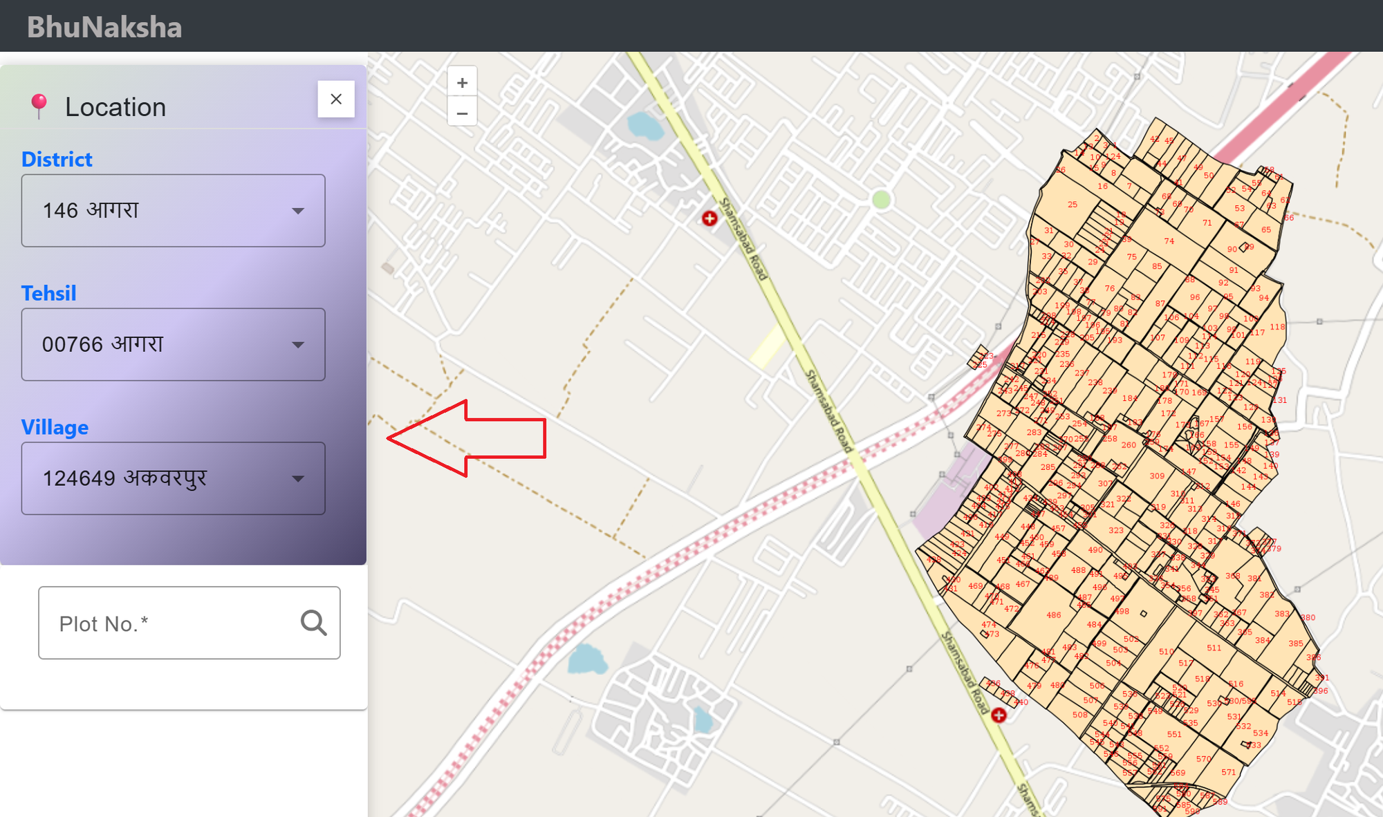 Check Uttar Pradesh Bhu Naksha Plot Report
